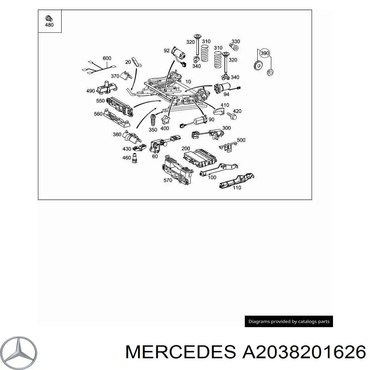 A2038201626 Mercedes 