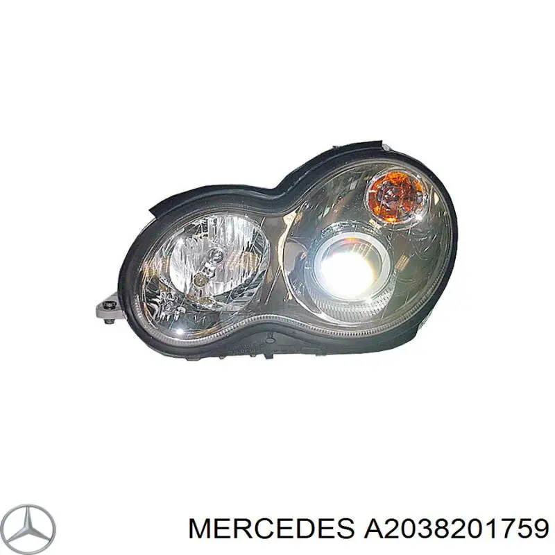 Фари Mercedes A2038201759 ціна, від 316.76 USD
