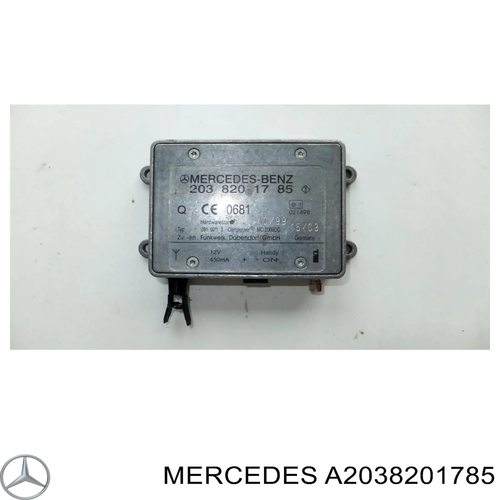 Купити A2038201785 Mercedes Підсилювач сигналу антени