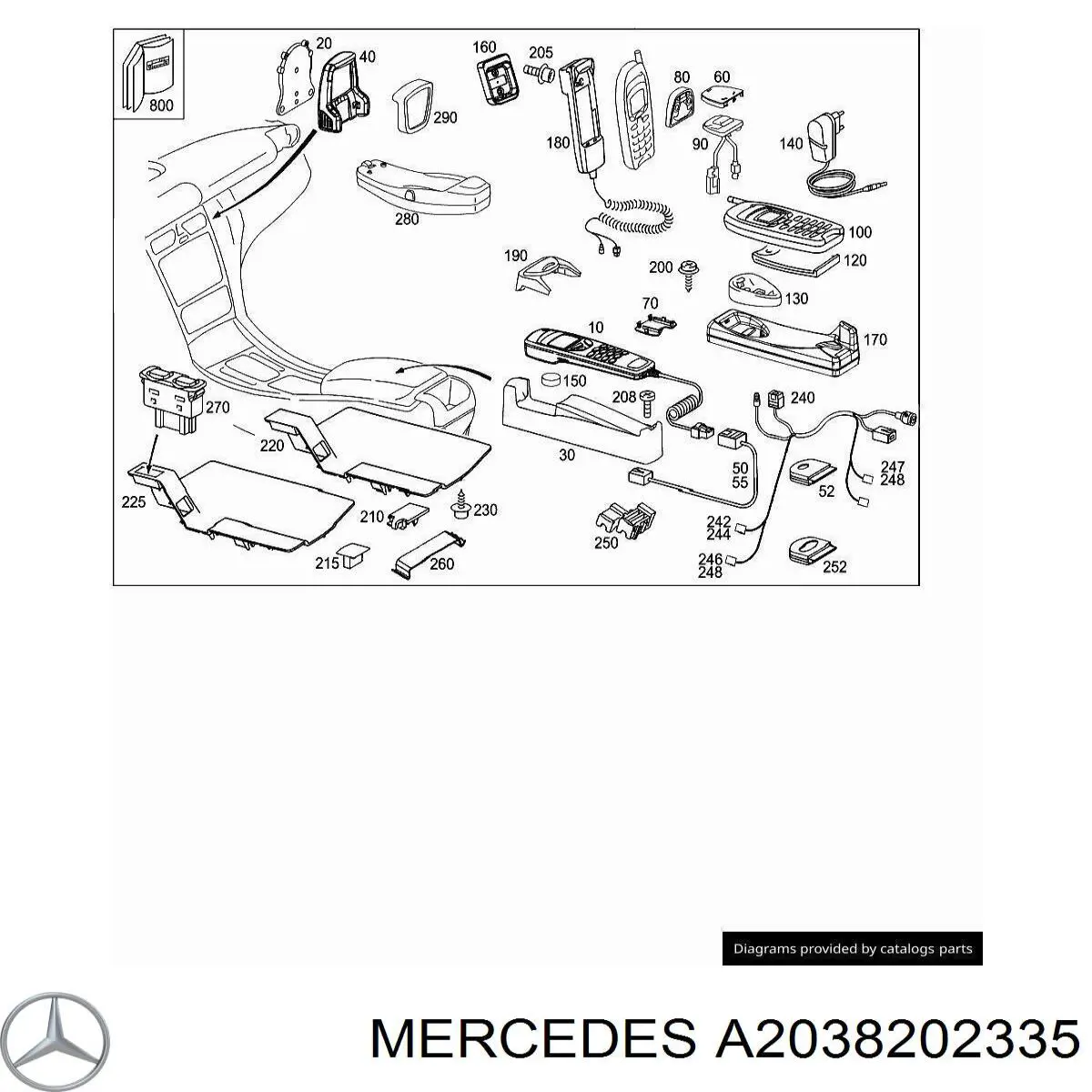 A2038202335 Mercedes 