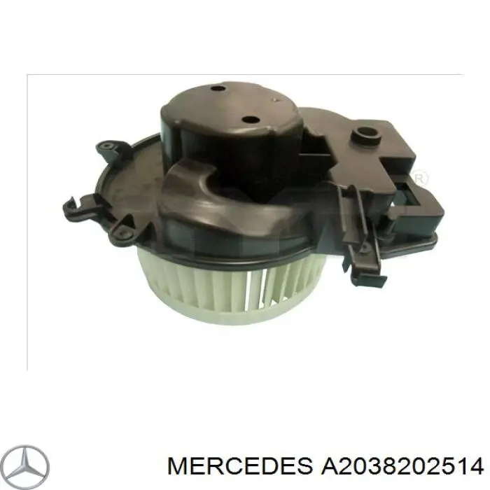 A2038202514 Mercedes двигун вентилятора пічки (обігрівача салону)