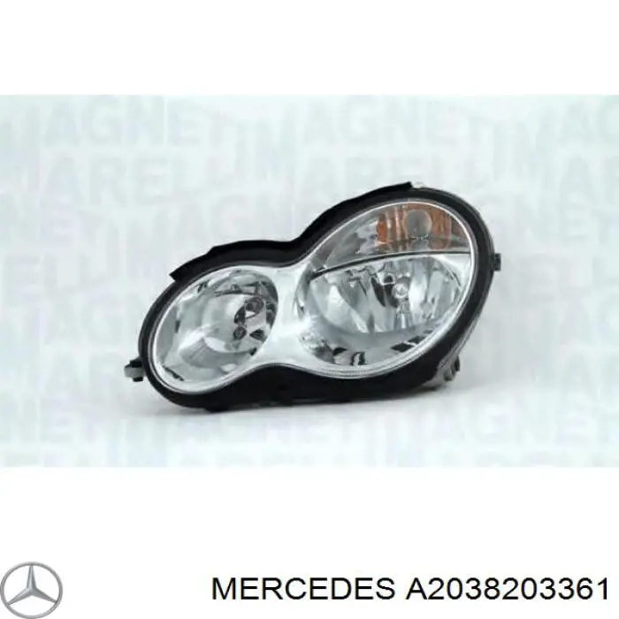 Фари Mercedes A2038201359 ціна, від 81.08 USD