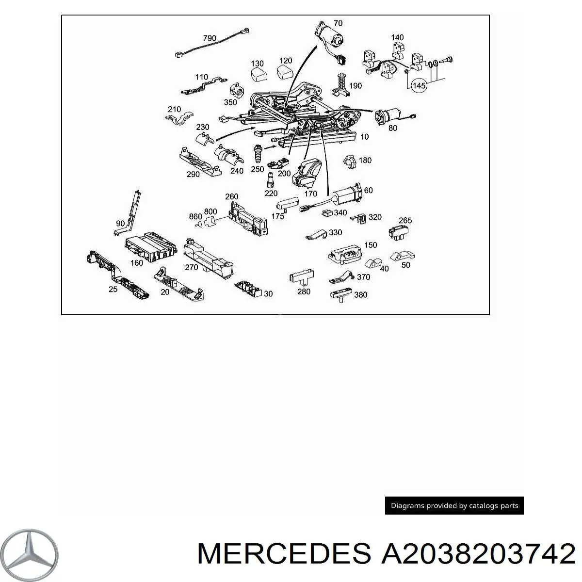 A2038203742 Mercedes 