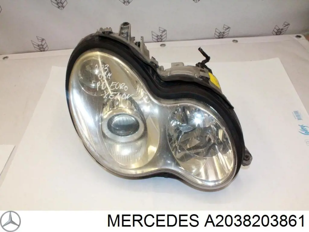 Купити A2038203861 Mercedes Права блок фара