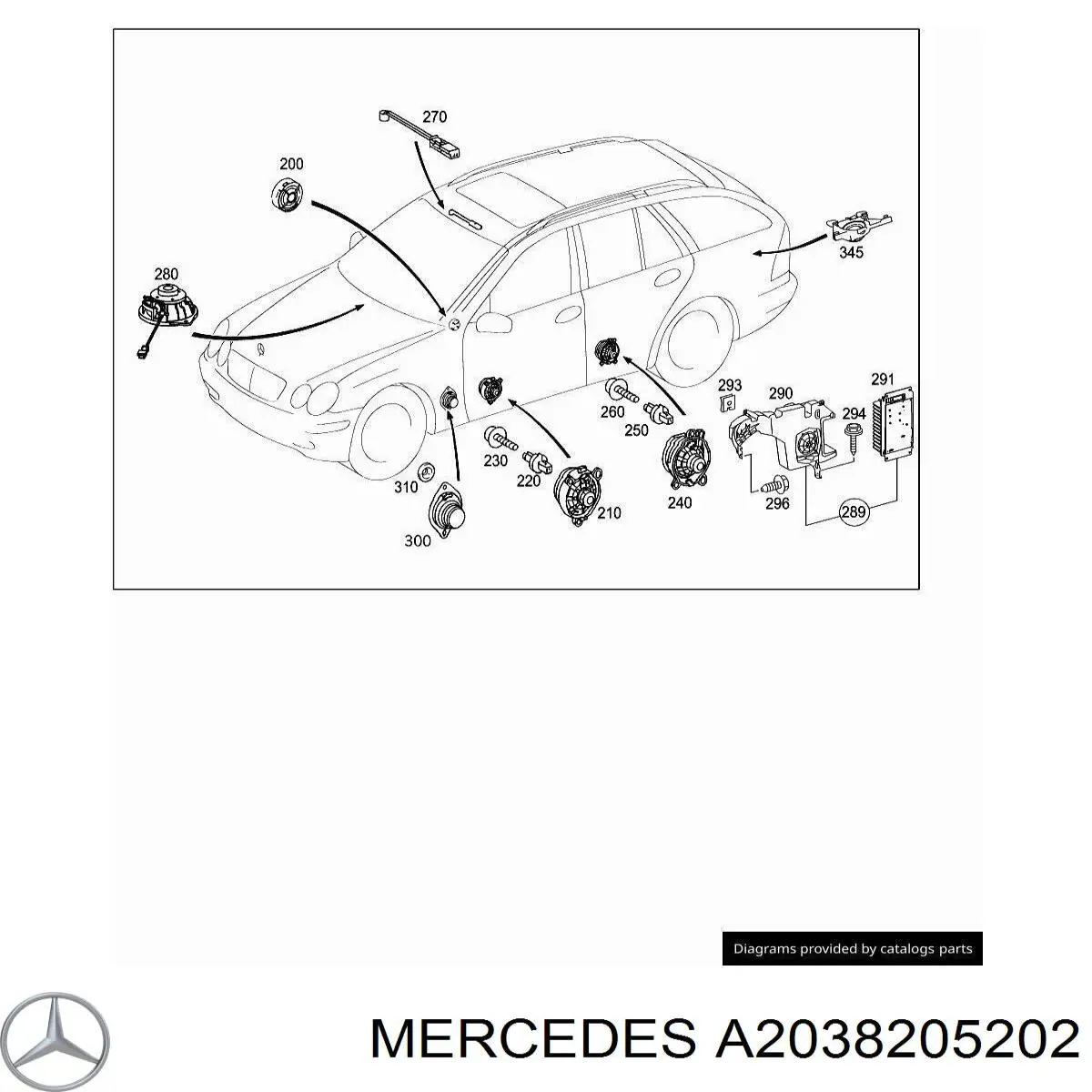  A2038205202 Mercedes