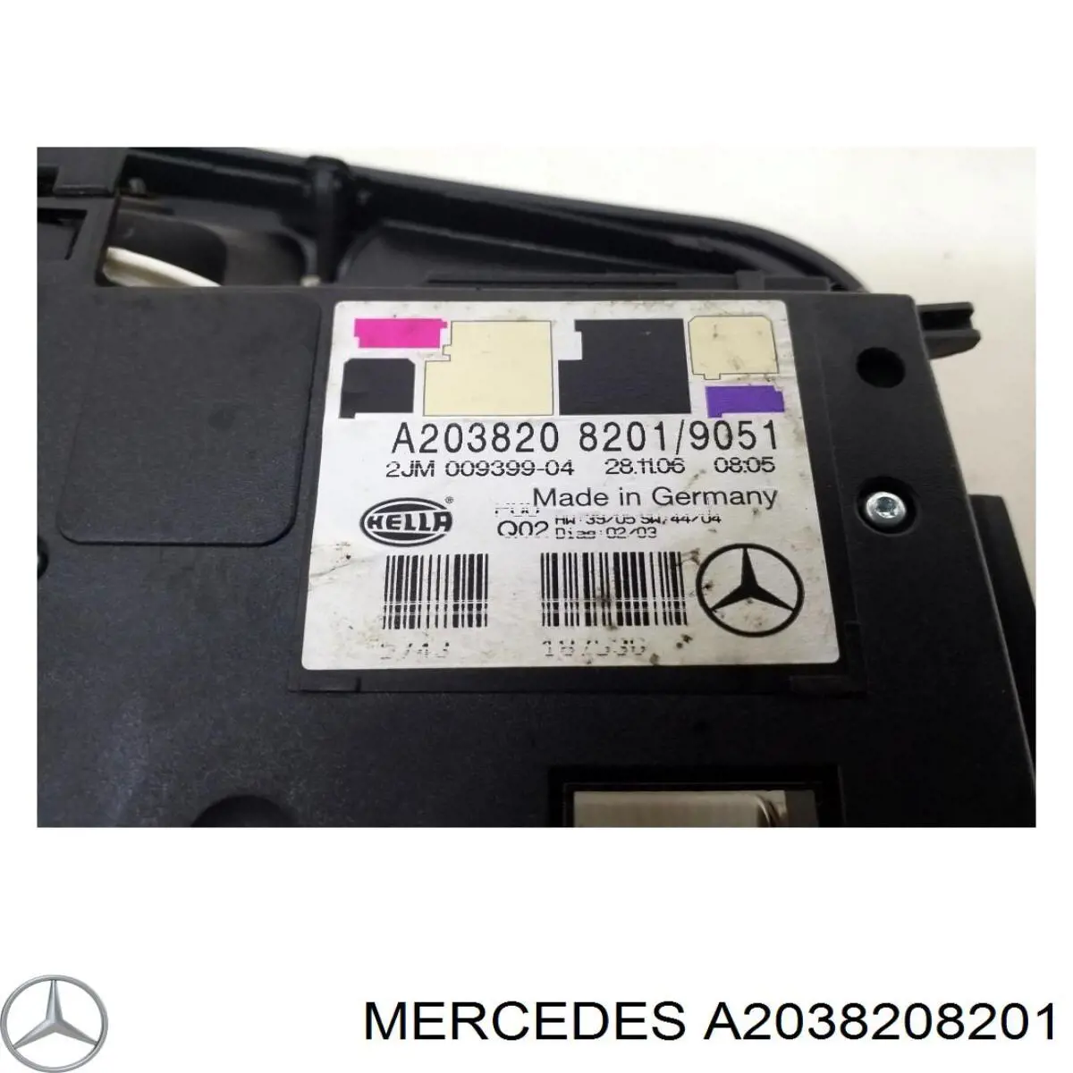 Плафон освітлення кабіни A2038208201 Mercedes