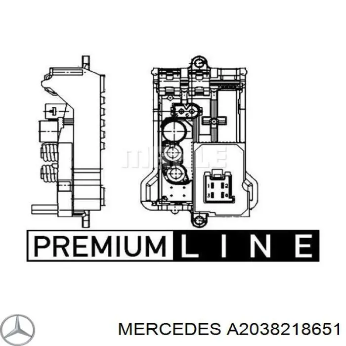 Реле обігрівача Mercedes A2038218651