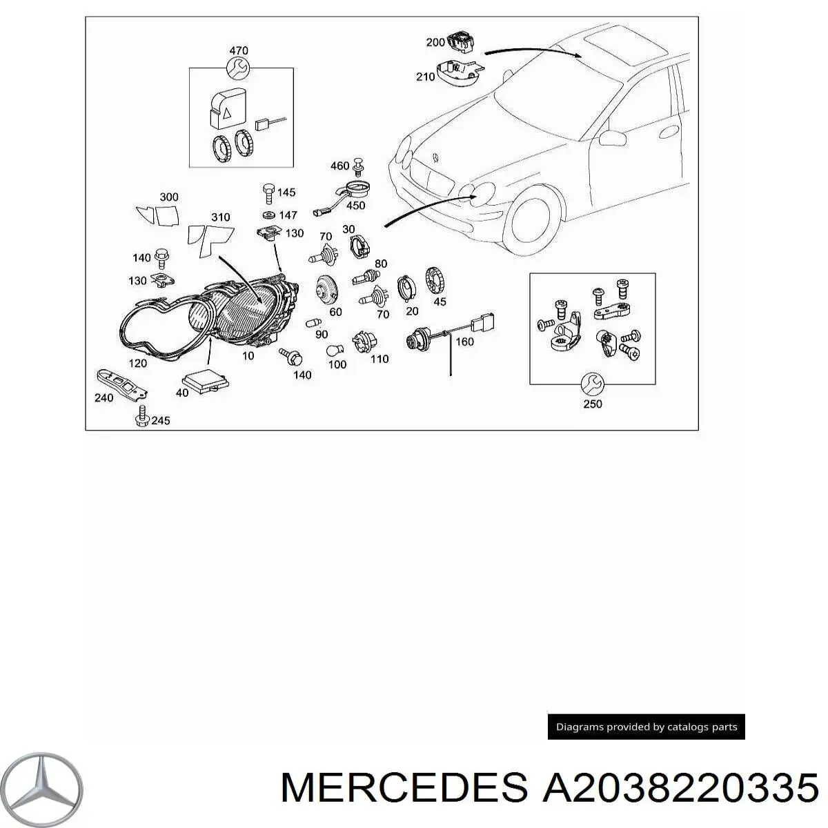 A2038220335 Mercedes 
