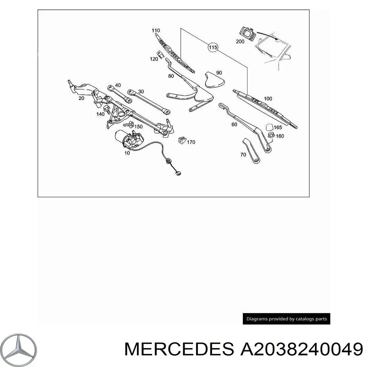  Mercedes A2038240049 ціна, від 5.07 USD