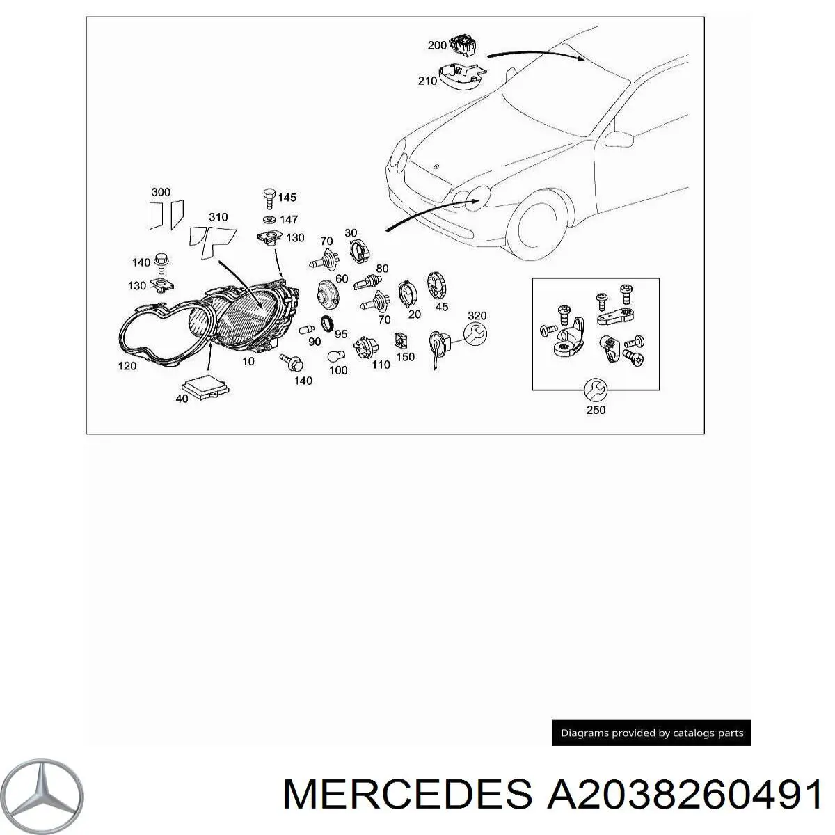 A2038260491 Mercedes 