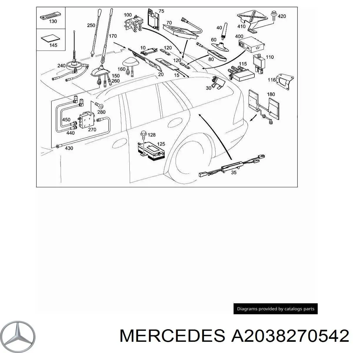 A2038270542 Mercedes 