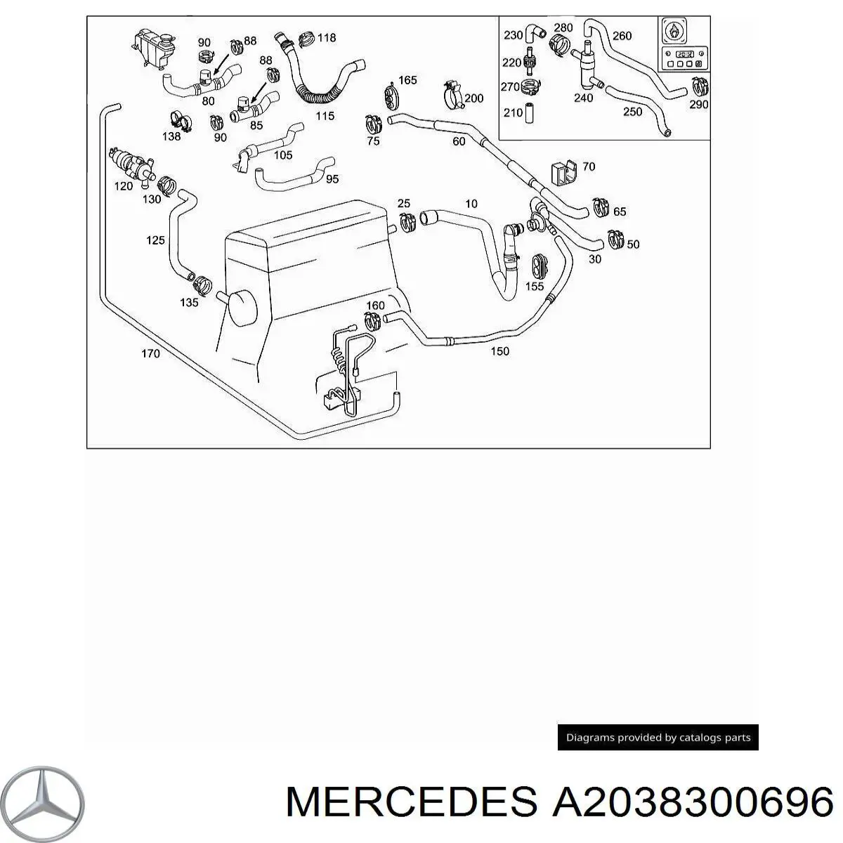 A2038300696 Mercedes 