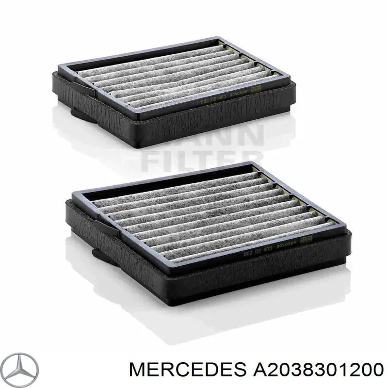 A2038301200 Mercedes Внутрішньосалонний фільтр