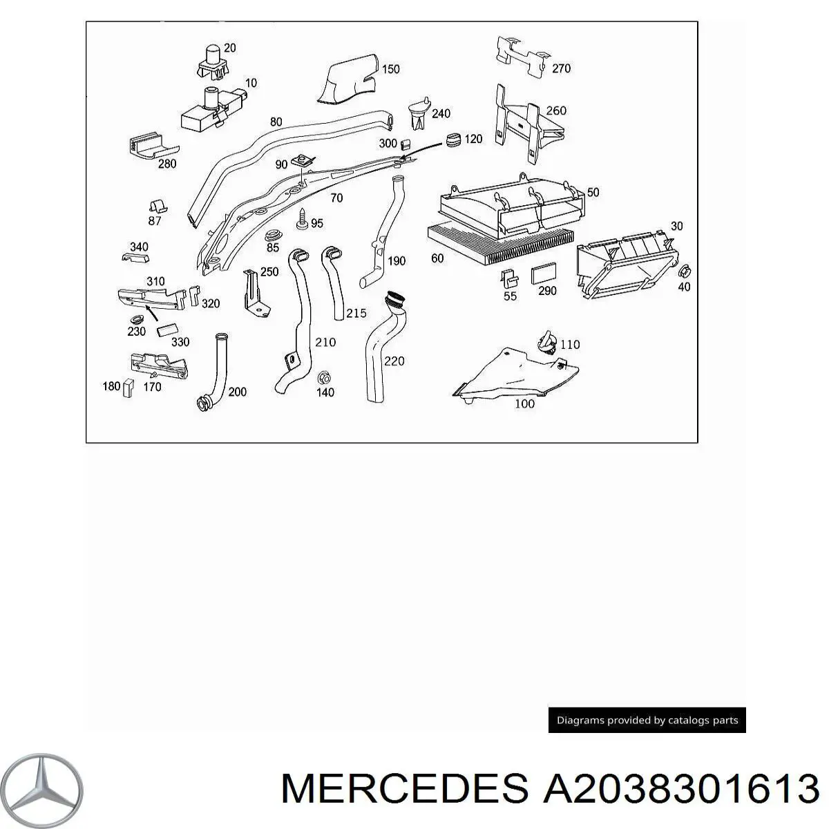 A2038301613 Mercedes 