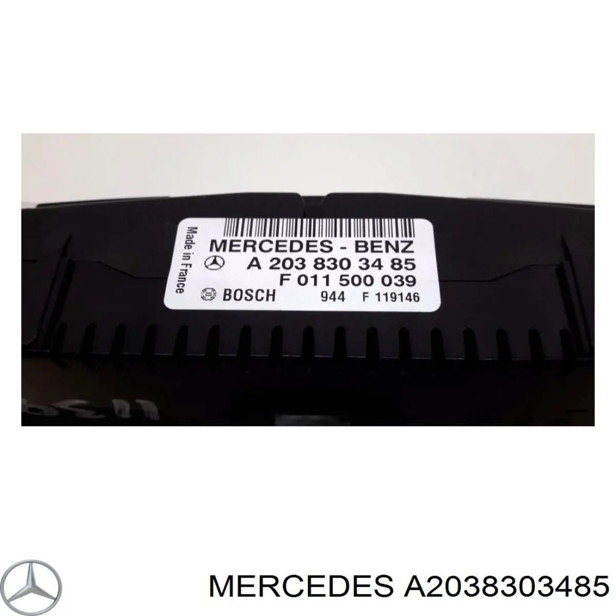 Блок управління кондиціонером A2038303485 Mercedes