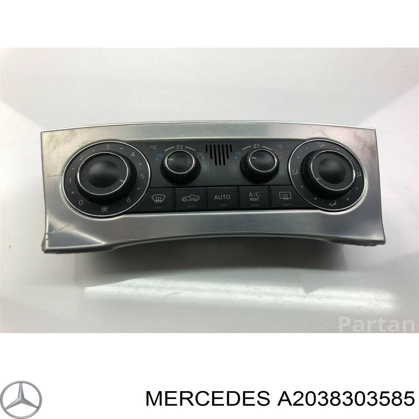 Блок управління кондиціонером A2038304085 Mercedes