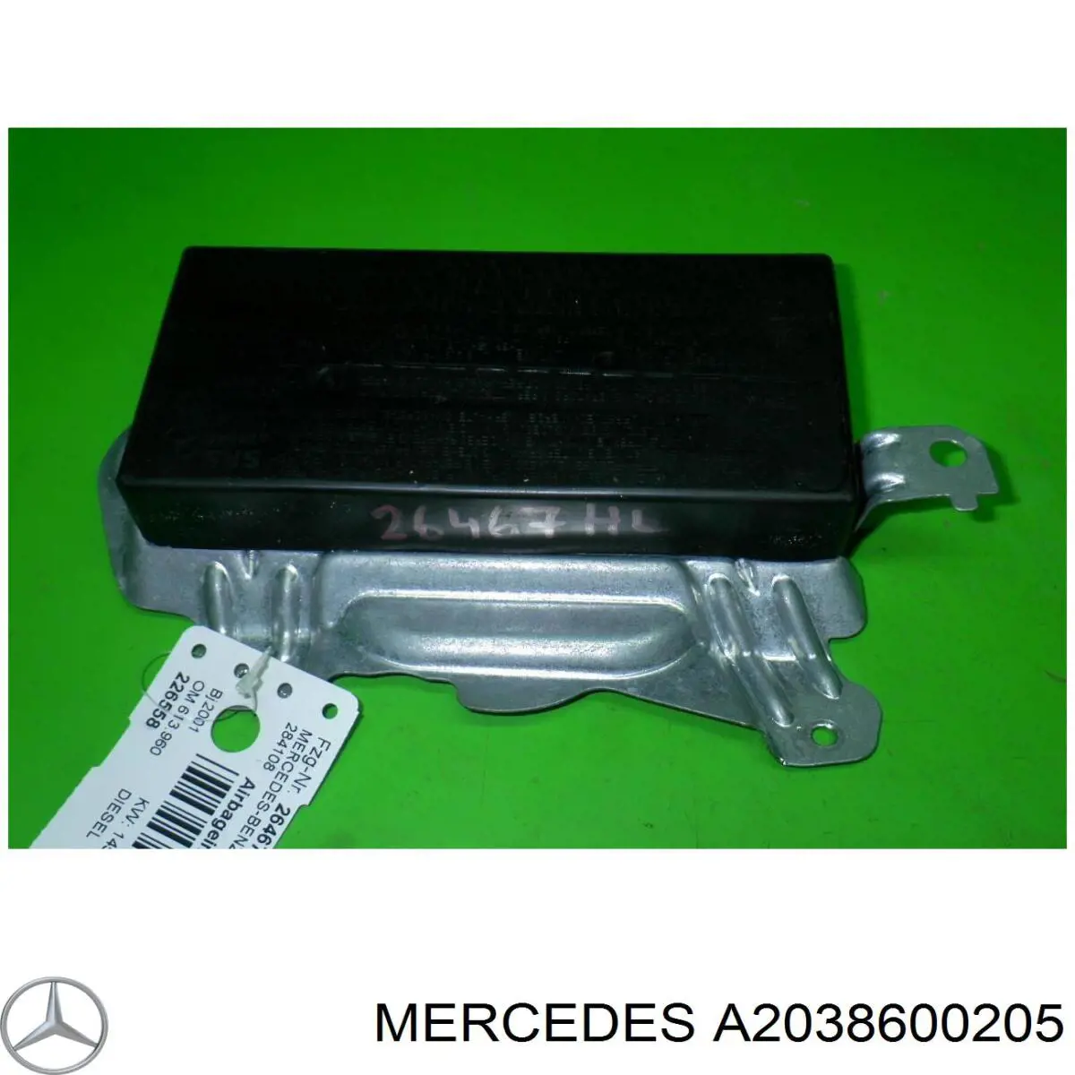 Подушка безпеки (AIRBAG) дверей задніх лівих на Mercedes C (CL203)