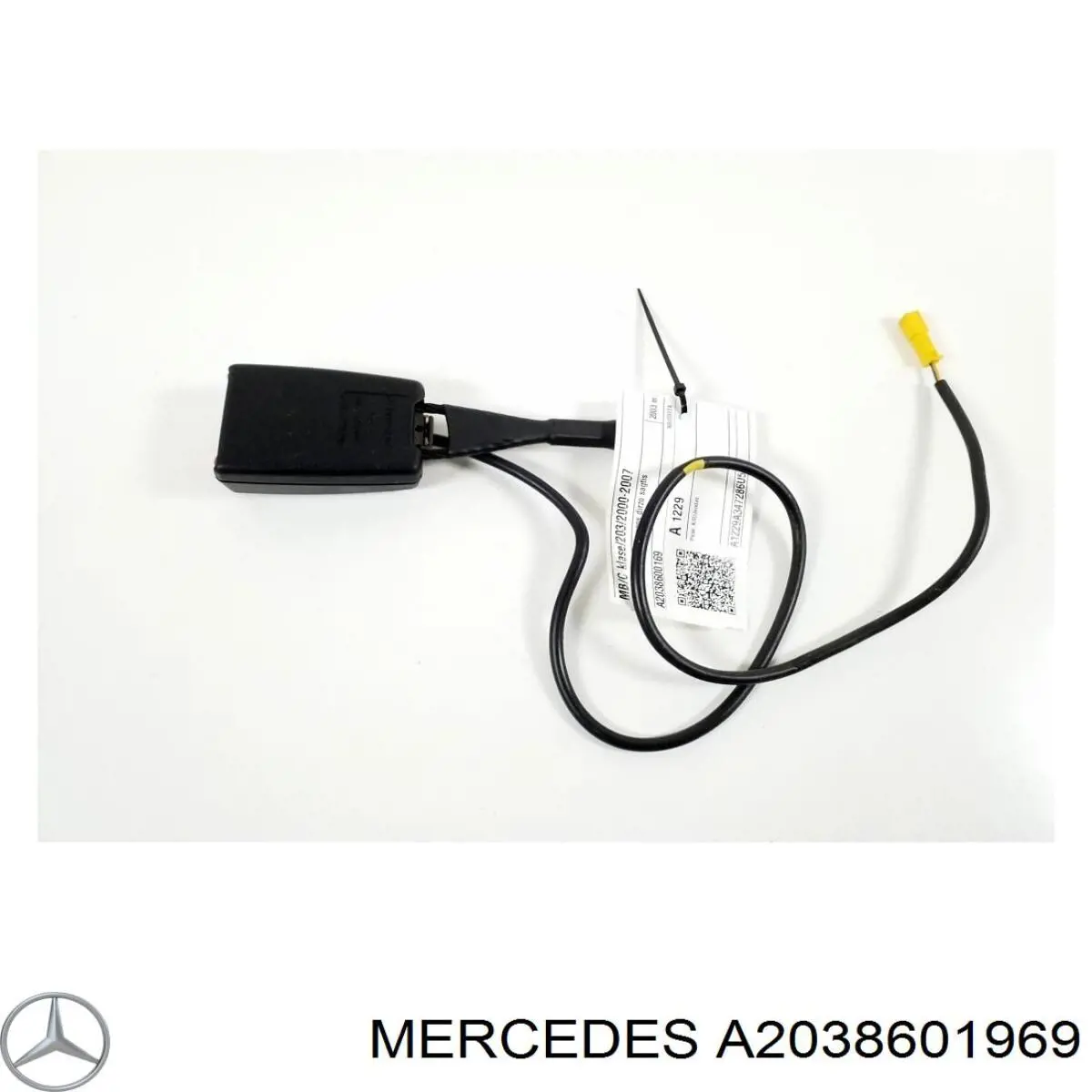 Купити A2038601969 Mercedes Важіль фіксації ременя безпеки, правий