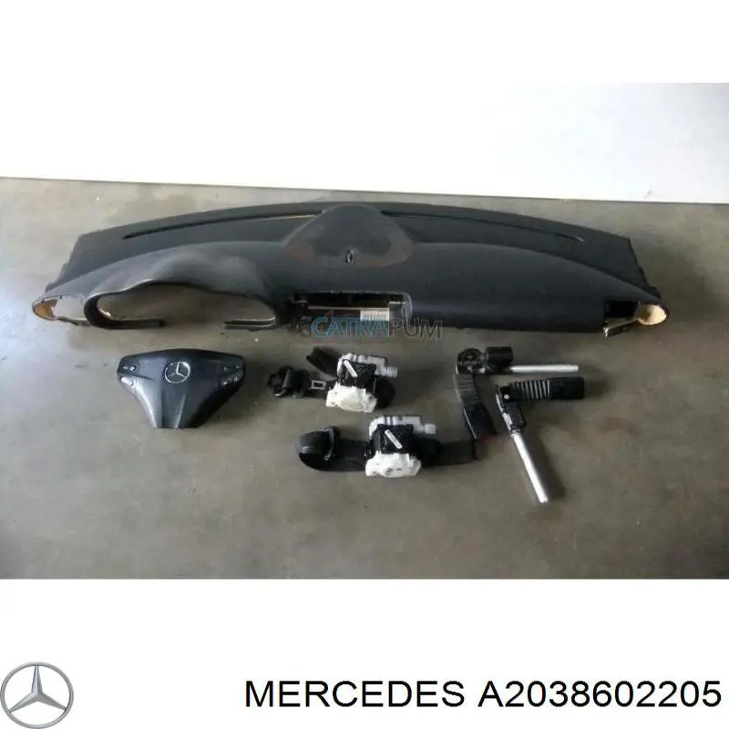 Купити A2038602205 Mercedes Подушка безпеки (AIRBAG) передньої двері правої