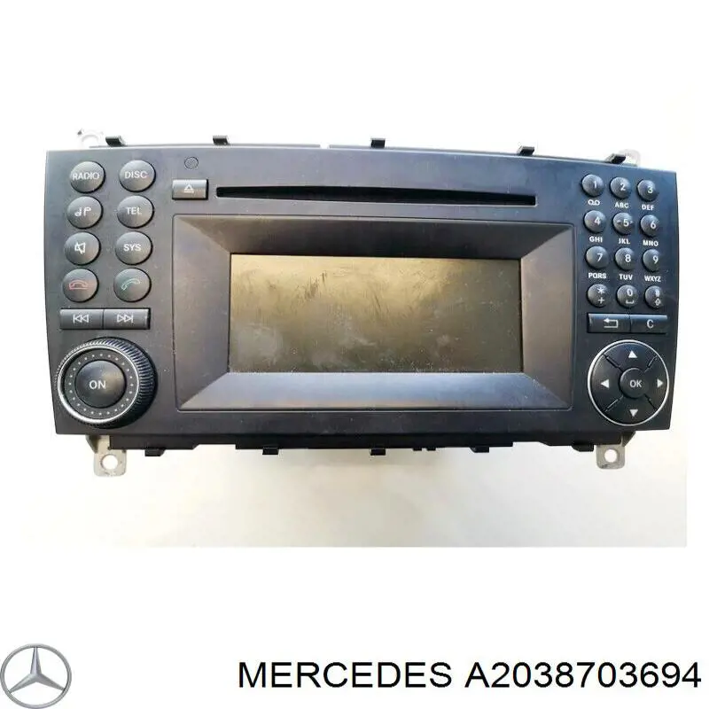 A2038703694 Mercedes Магнітола (радіо AM/FM)