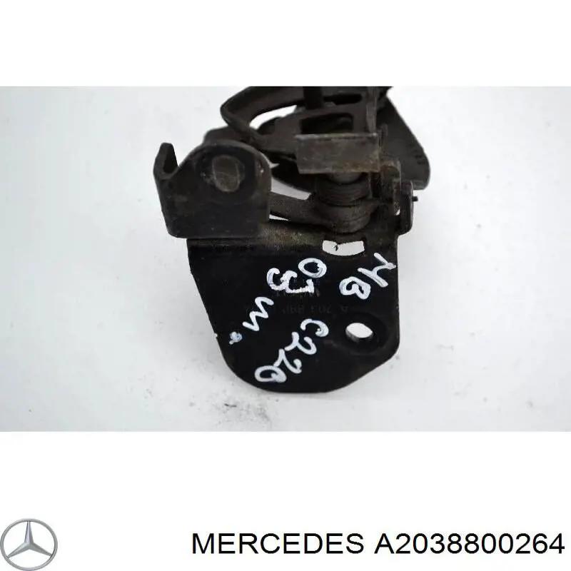 A2038800264 Mercedes стояк-гак замка капота