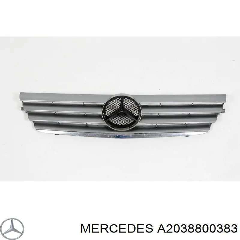 Купити A2038800383 Mercedes Захисна решітка радіатора
