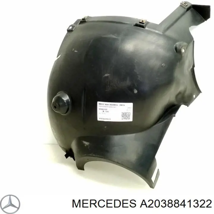 A2038841322 Mercedes Підкрилок переднього крила, лівий передній