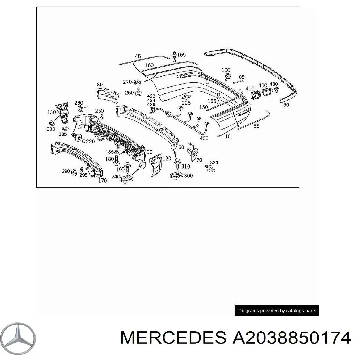  A2038850174 Mercedes