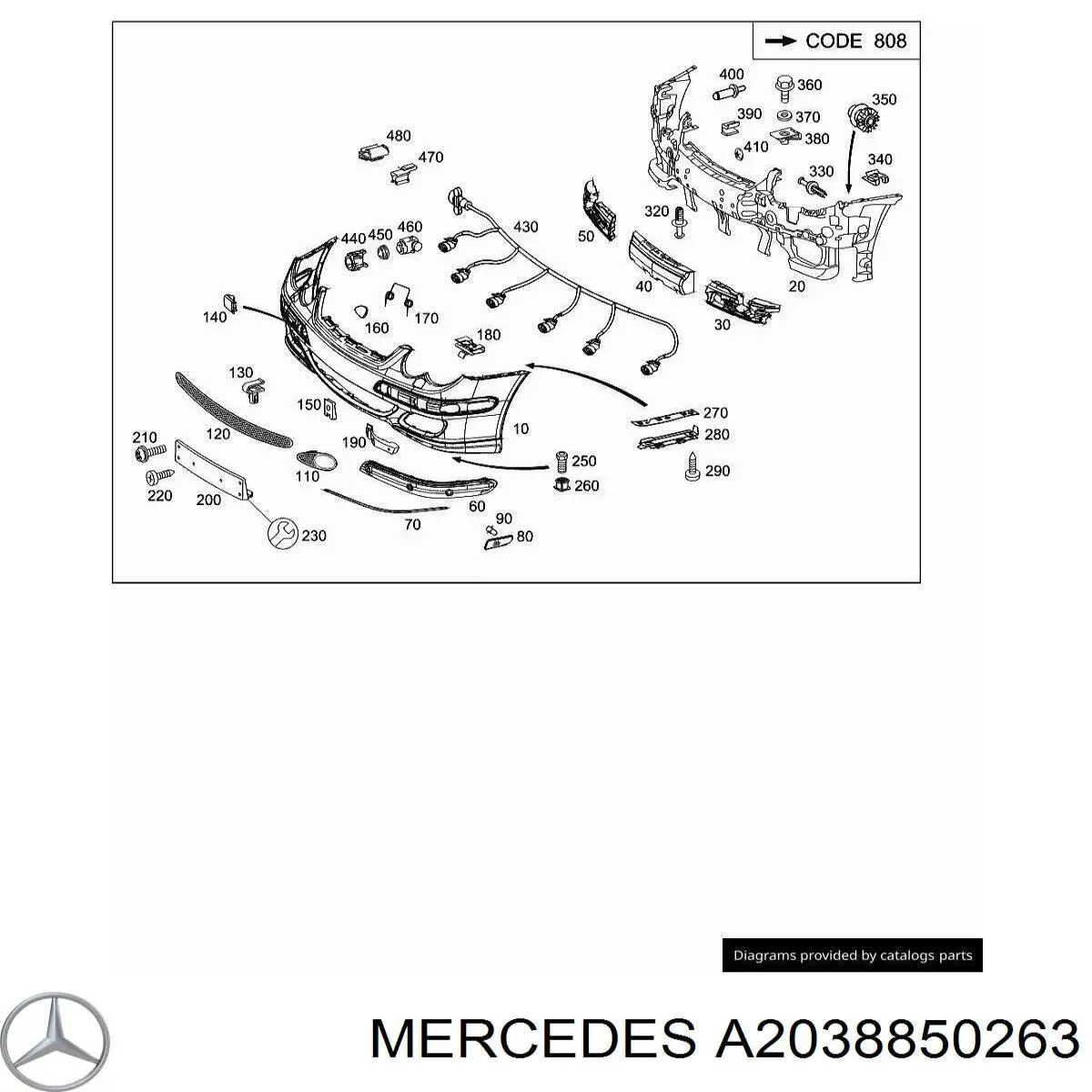 A2038850263 Mercedes 
