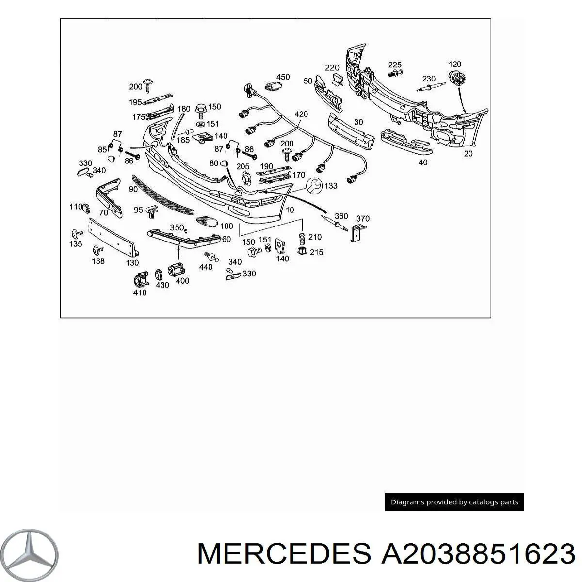  A2038851623 Mercedes