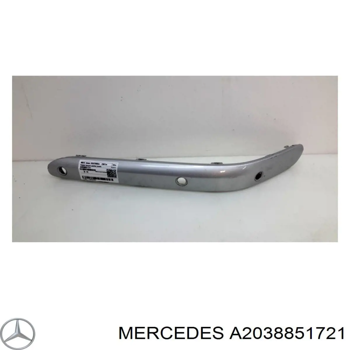 A2038851721 Mercedes молдинг переднього бампера, лівий