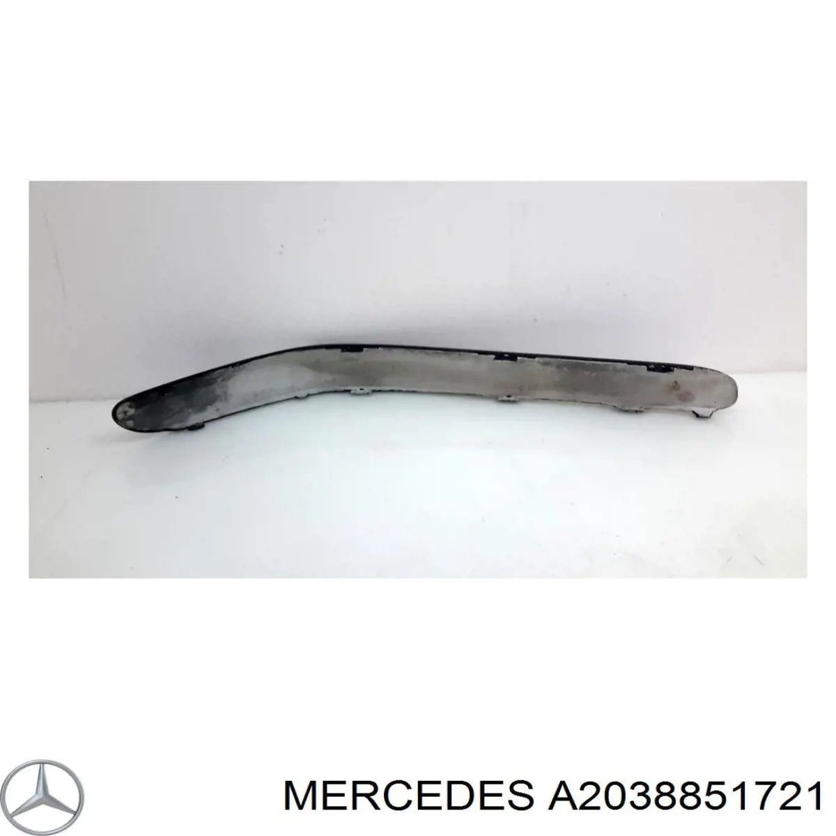 Молдинг переднього бампера, лівий Mercedes A2038851721 ціна, від 12.70 USD