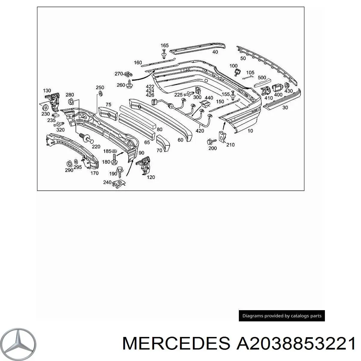 Mercedes A2038853221 ціна, від 6.33 USD