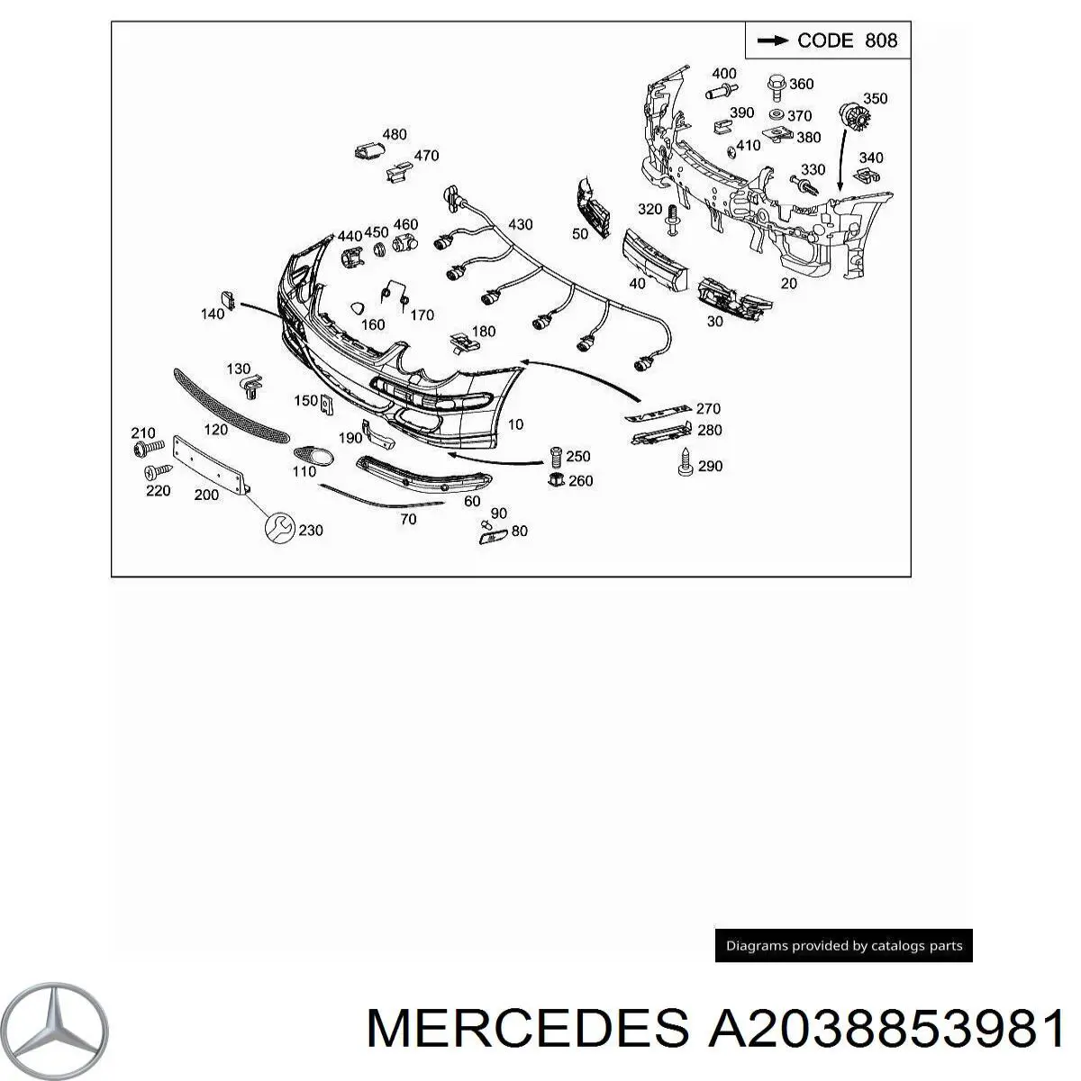 A2038853981 Mercedes 