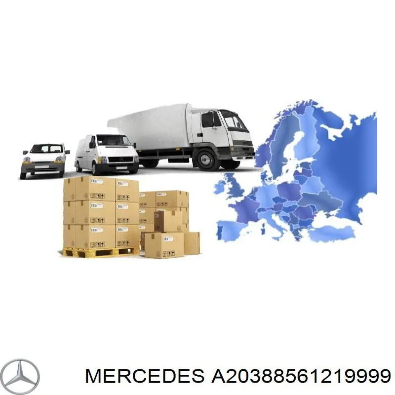 Купити A20388561219999 Mercedes Молдинг переднього бампера, лівий