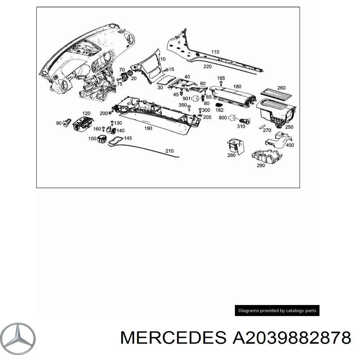 Кронштейн/хомут глушника, задній 7147321144 BMW