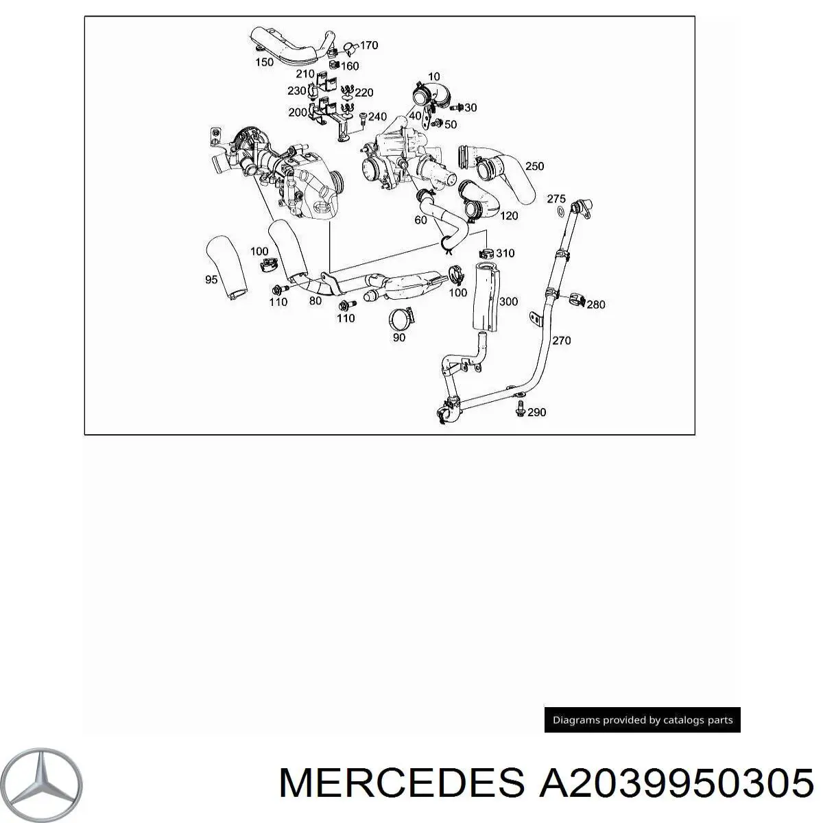  Mercedes A2039950305 ціна, від 6.66 USD