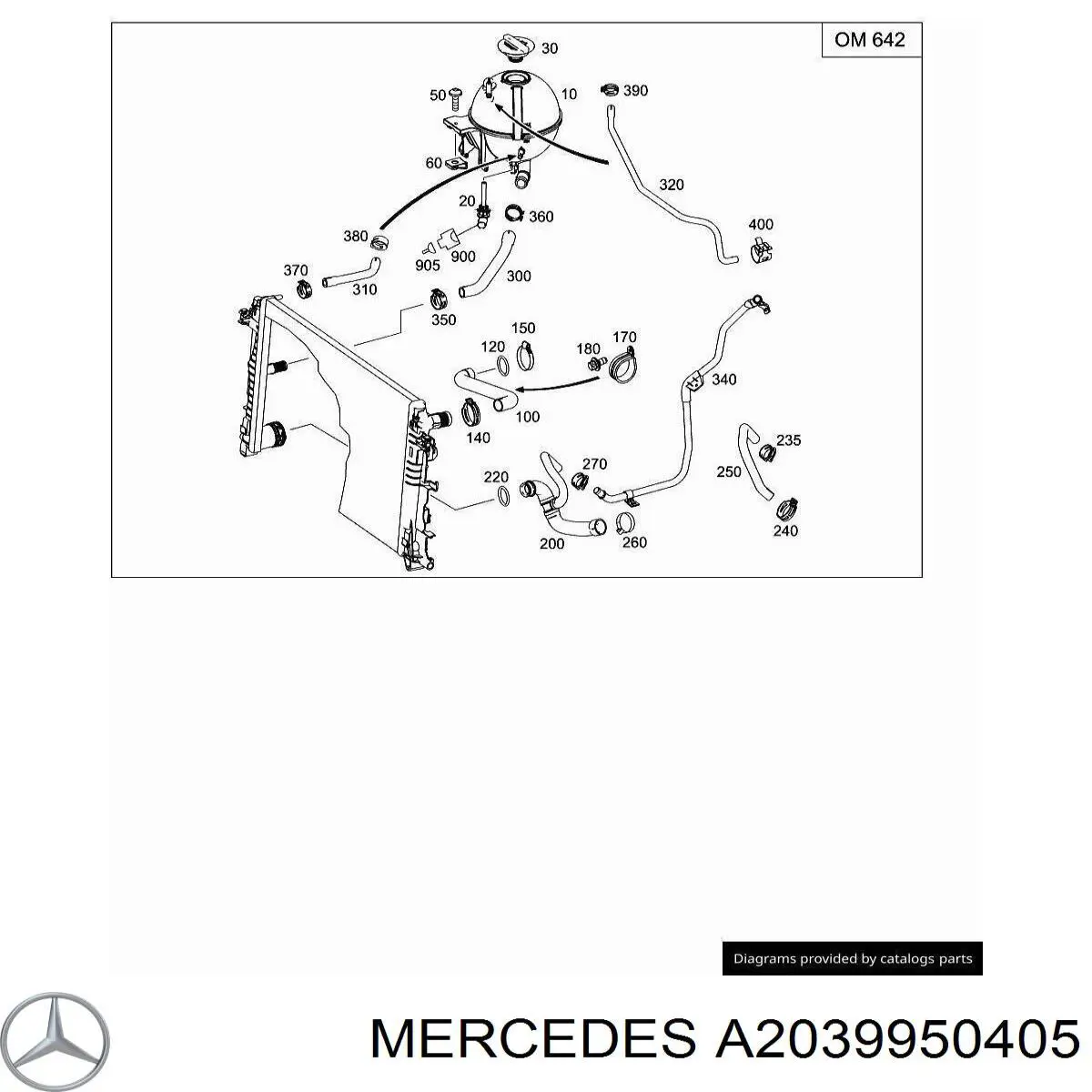 Хомут пружинний Mercedes A2039950405 ціна, від 3.34 USD