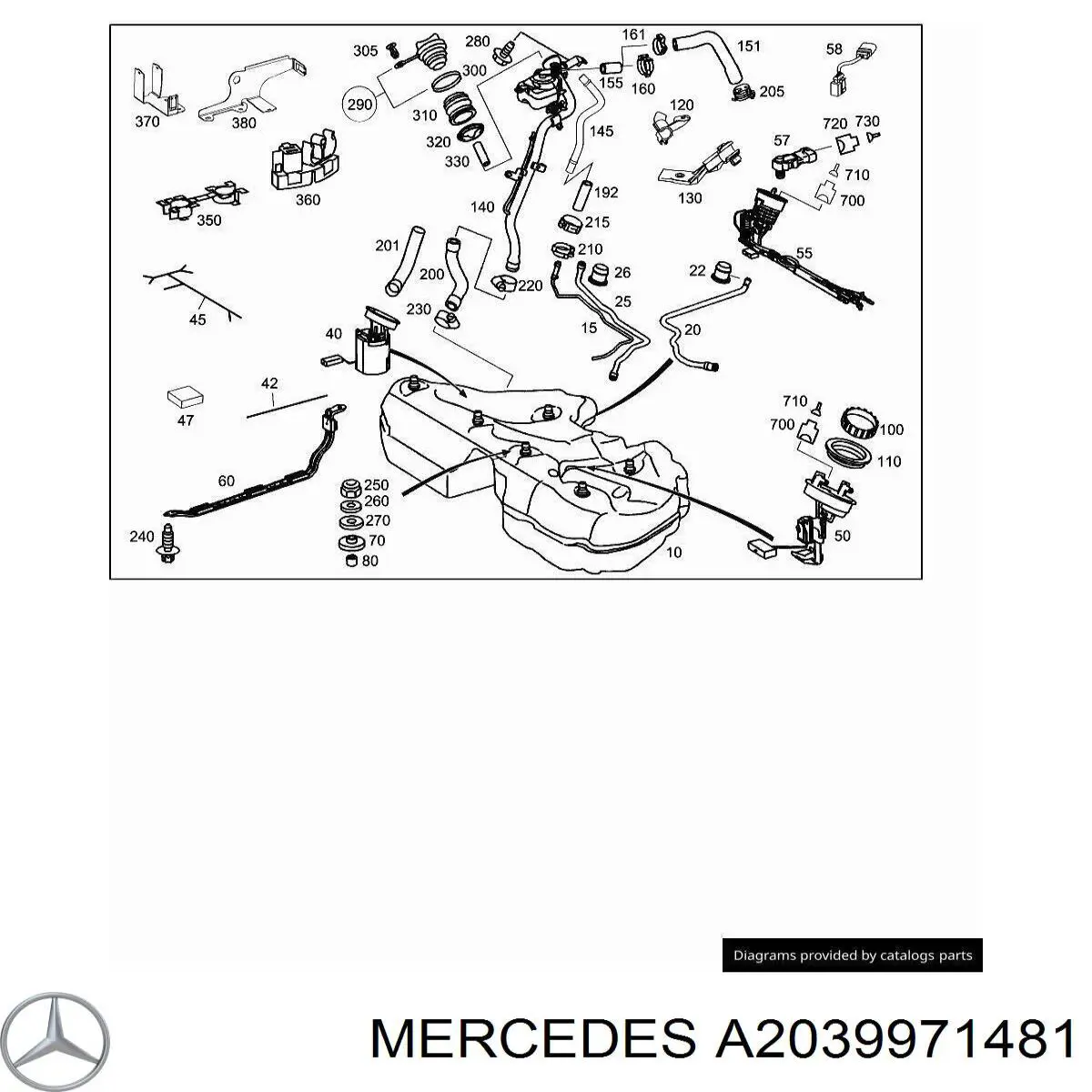  Mercedes A2039971481 ціна, від 5.07 USD