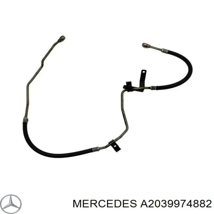 A2039972782 Mercedes Шланг ГПК, низького тиску, від рейки/механізму до радіатора