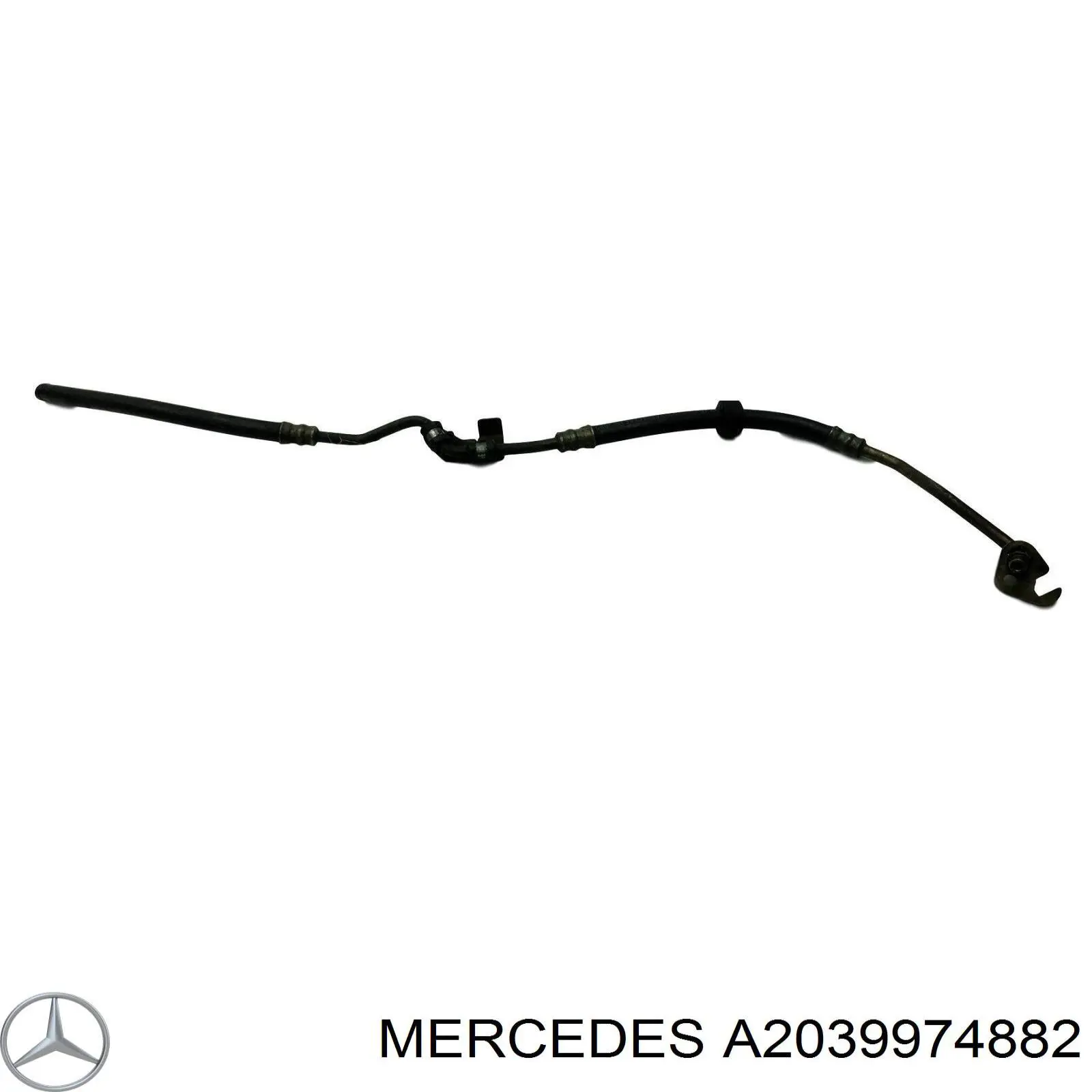 Шланг ГПК, низького тиску, від рейки/механізму до радіатора Mercedes A2039976782 ціна, від 12.67 USD