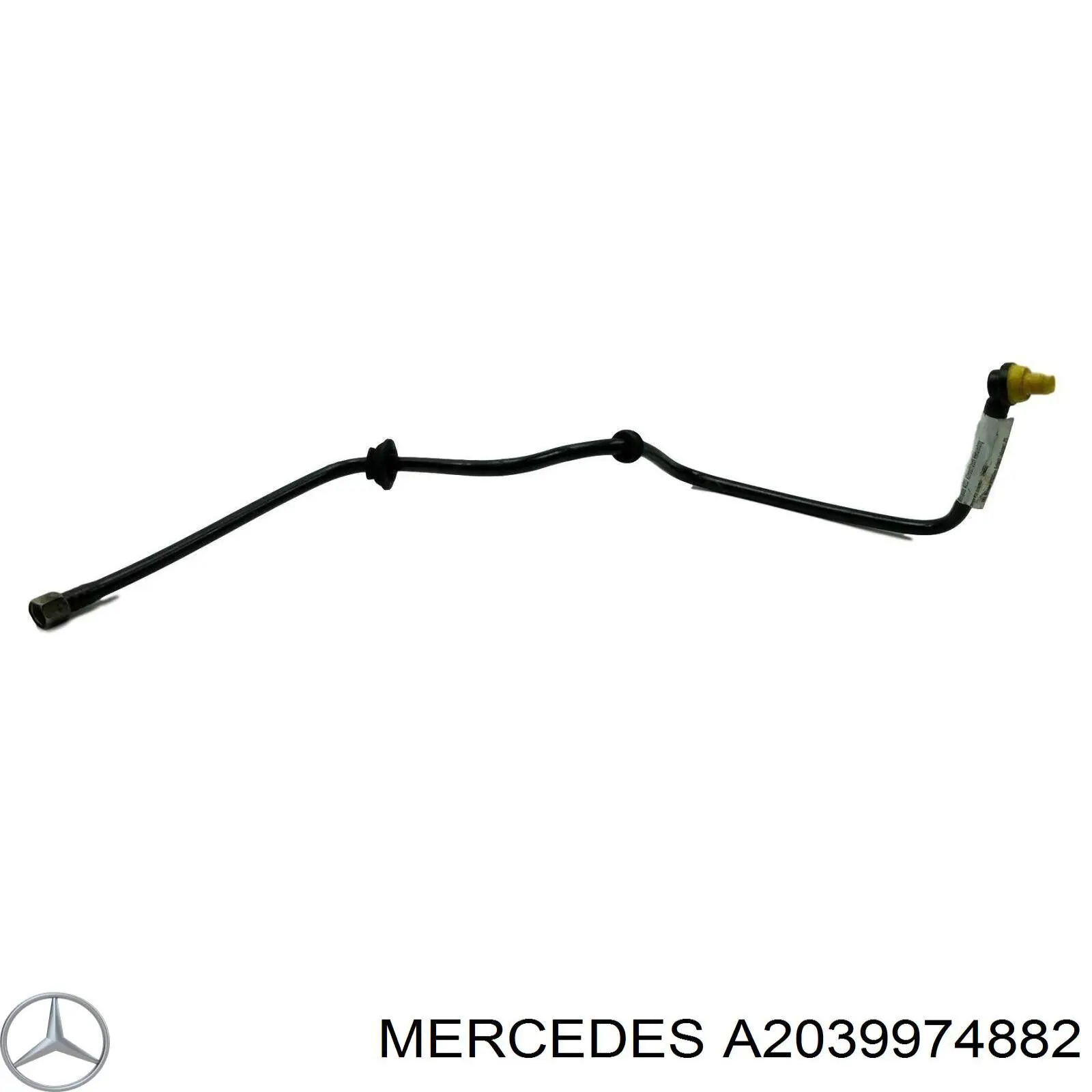 Купити A2039976782 Mercedes Шланг ГПК, низького тиску, від рейки/механізму до радіатора