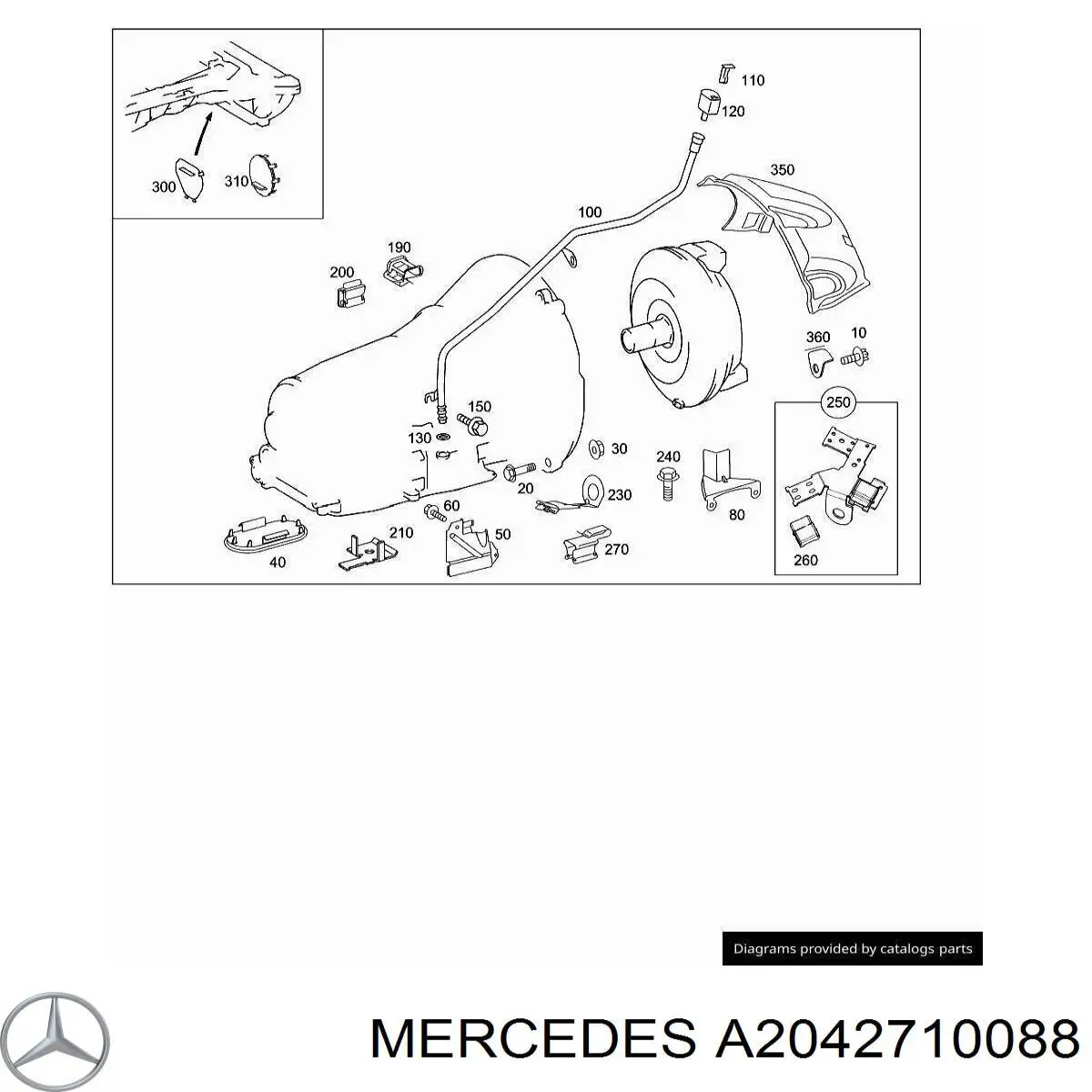 Купити A2042710088 Mercedes 