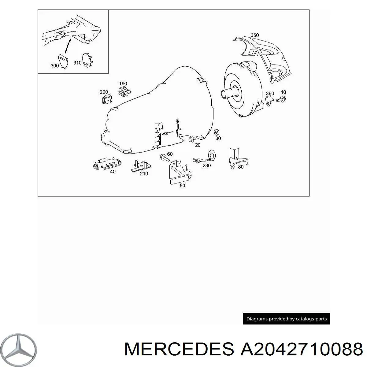  Mercedes A2042710088 ціна, від 3.80 USD