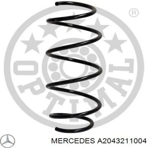 A2043211004 Mercedes Пружина амортизатора передняя