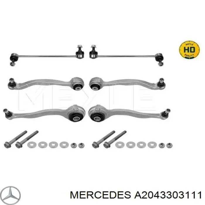 Важіль передньої підвіски нижній, лівий A2043303111 Mercedes