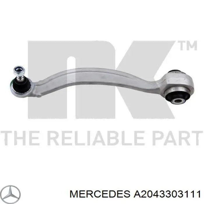 Важіль передній лівий Mercedes A2043303111 ціна, від 44.34 USD