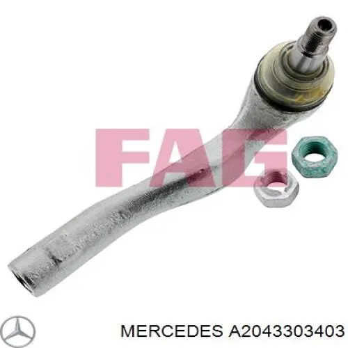 Наконечник рульовий Mercedes A2043303403 ціна, від 19.22 USD