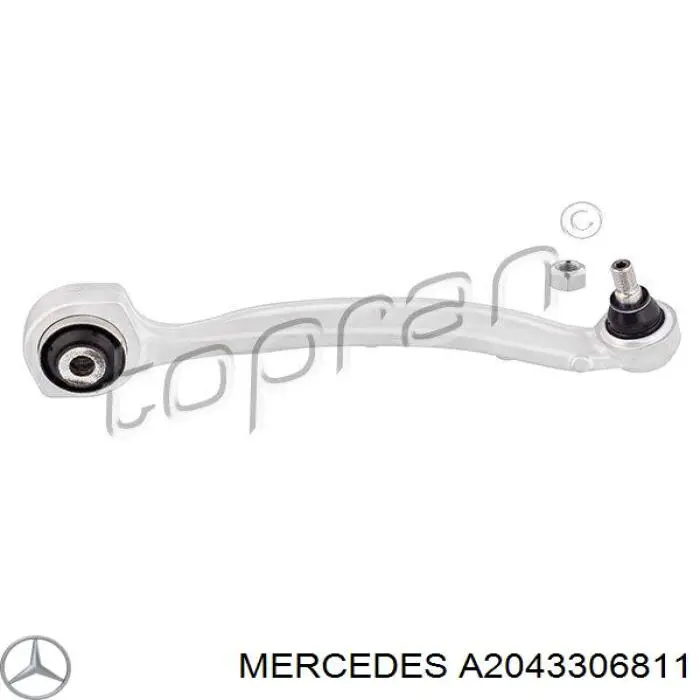 Важіль передньої підвіски нижній, правий Mercedes A2043306811 ціна, від 45.15 USD