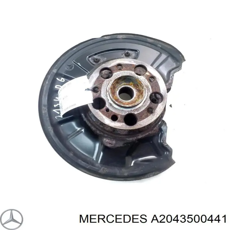 A2043500441 Mercedes Цапфа - поворотний кулак заднім виходом,